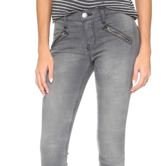 Gray CURENT/ELLIOTT Biker Skinny Jeans - Picture 2 of 8